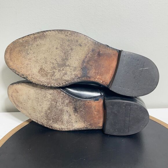 Allen Edmonds‎ Dress Shoes Mens Size 8.5 E Sanford Cap Toe Leather Black - Picture 12 of 15